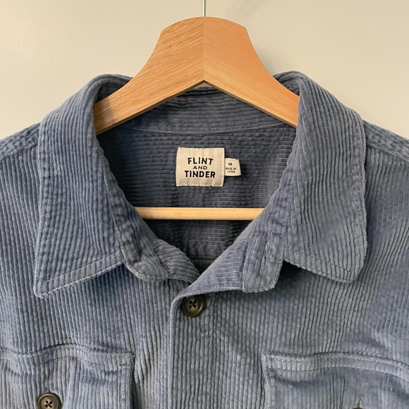 Flint and Tinder Corduroy Overshirt - Steel Blue - Medium - Picture 11 of 13